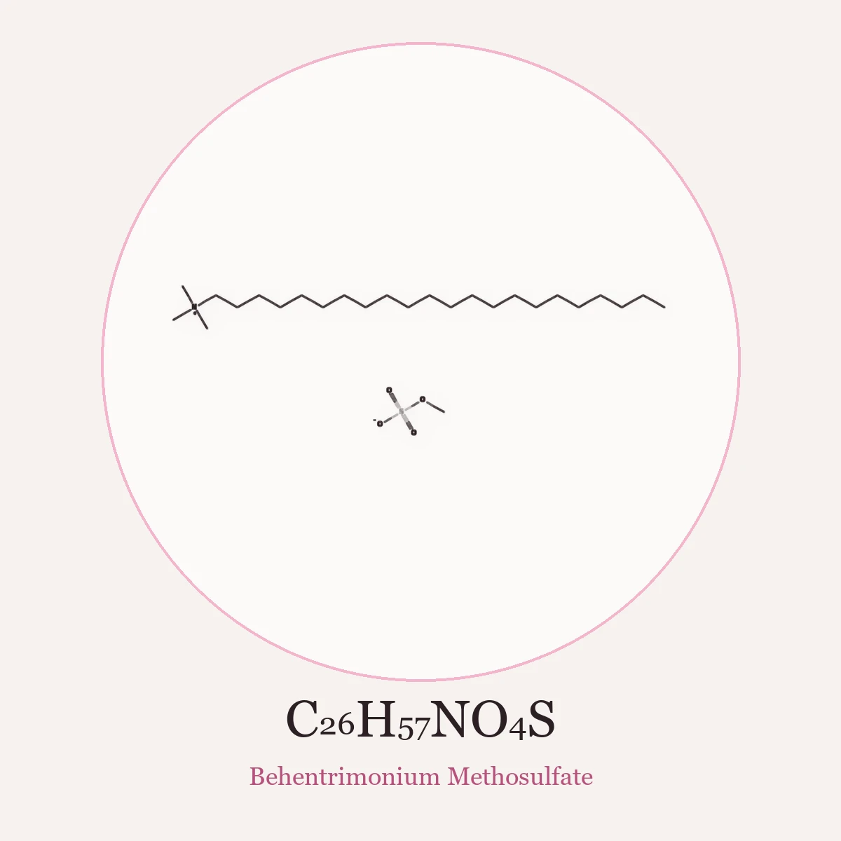 Chemical structure of Behentrimonium Methosulfate (Behentrimonium Methosulfate)