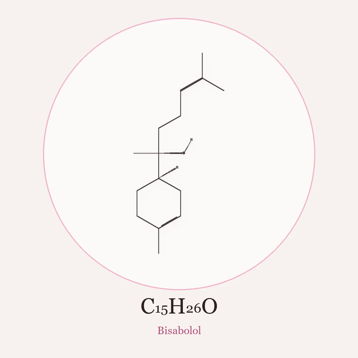 Chemical structure of Bisabolol