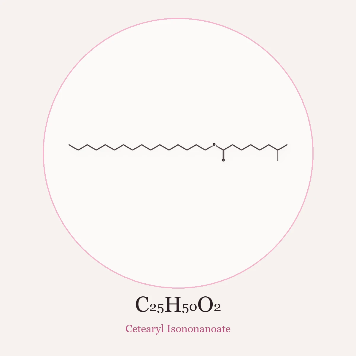 Chemical structure of Cetearyl Isononanoate