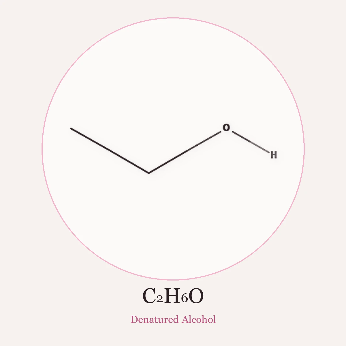 Chemical structure of Denatured Alcohol (Alcohol Denat)