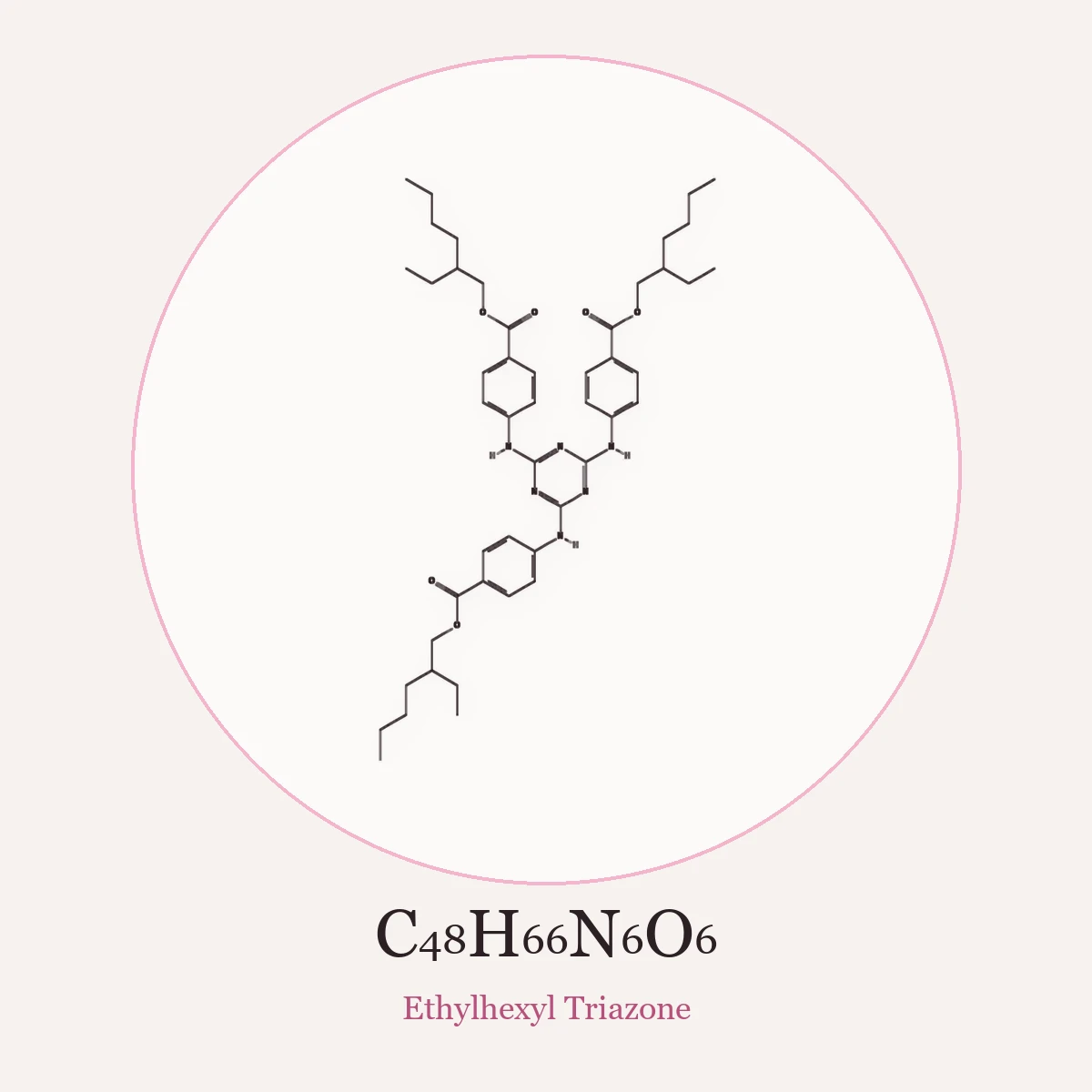 Chemical structure of Ethylhexyl Triazone (Ethylhexyl Triazone)