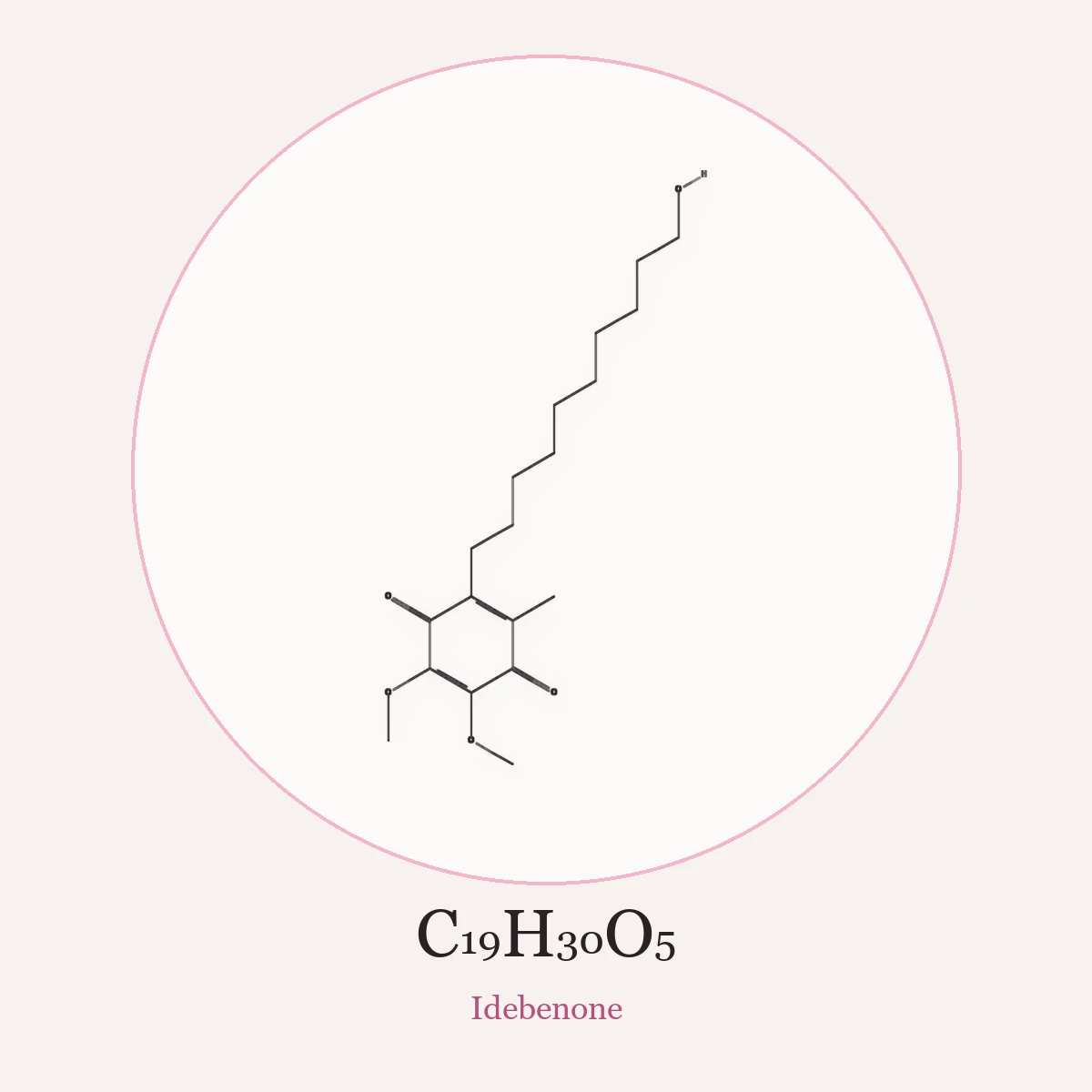 Chemical structure of Idebenone (Idebenone)
