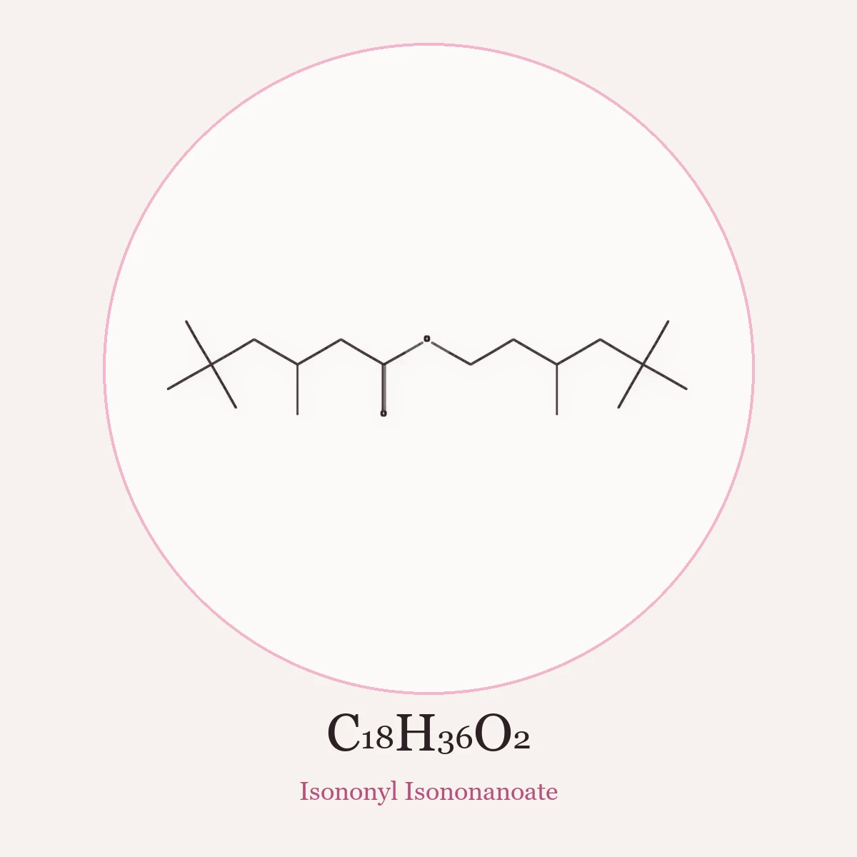 Chemical structure of Isononyl Isononanoate