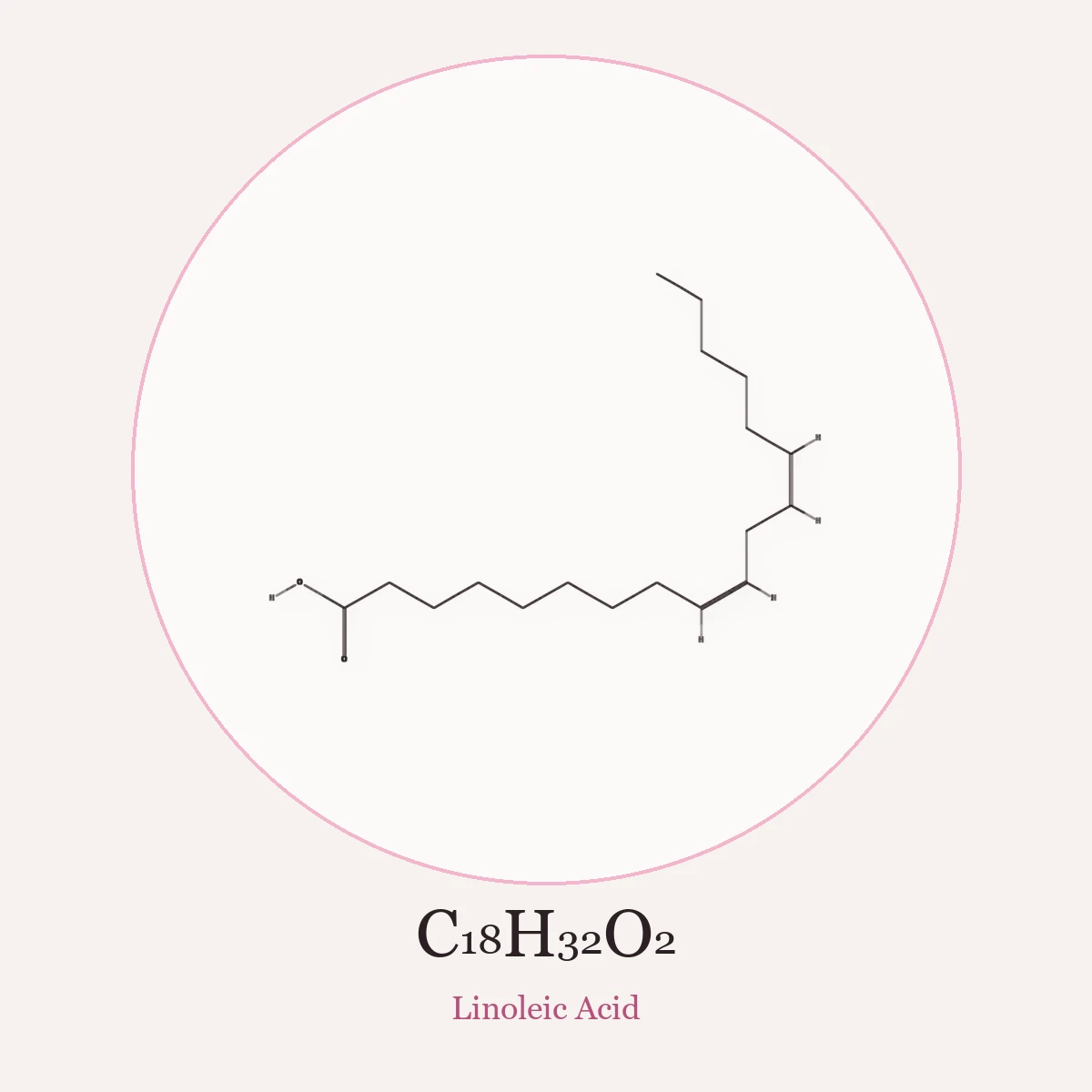 Chemical structure of Linoleic Acid