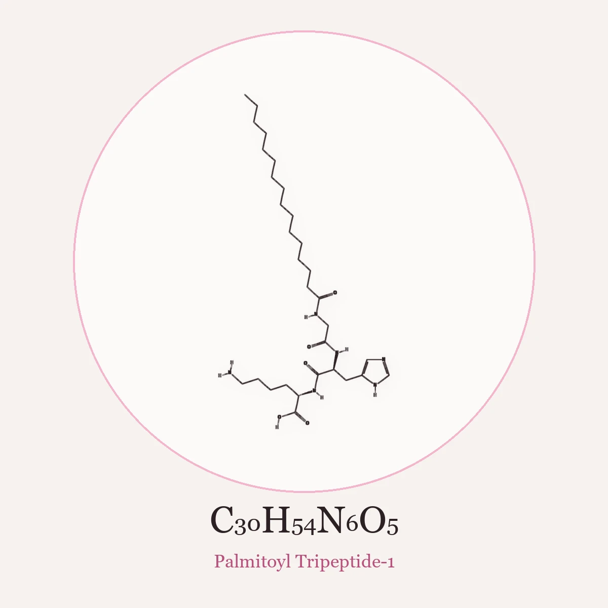 Chemical structure of Palmitoyl Tripeptide-1 (Palmitoyl Tripeptide-1)