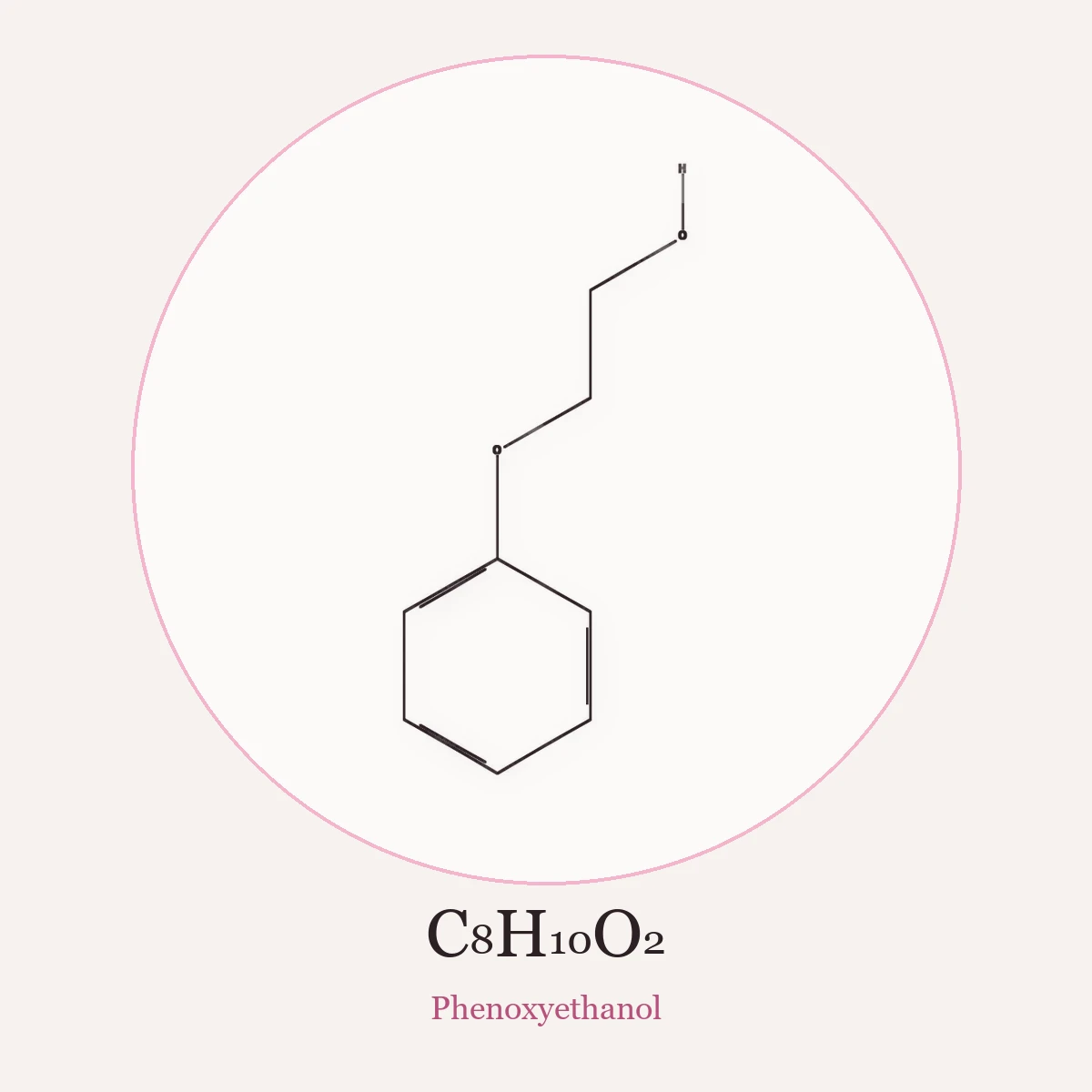 Chemical structure of Phenoxyethanol