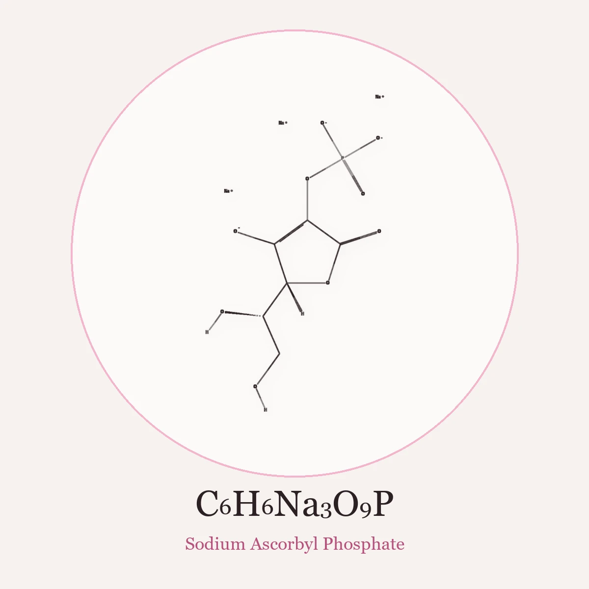 Chemical structure of Sodium Ascorbyl Phosphate (Sodium Ascorbyl Phosphate)