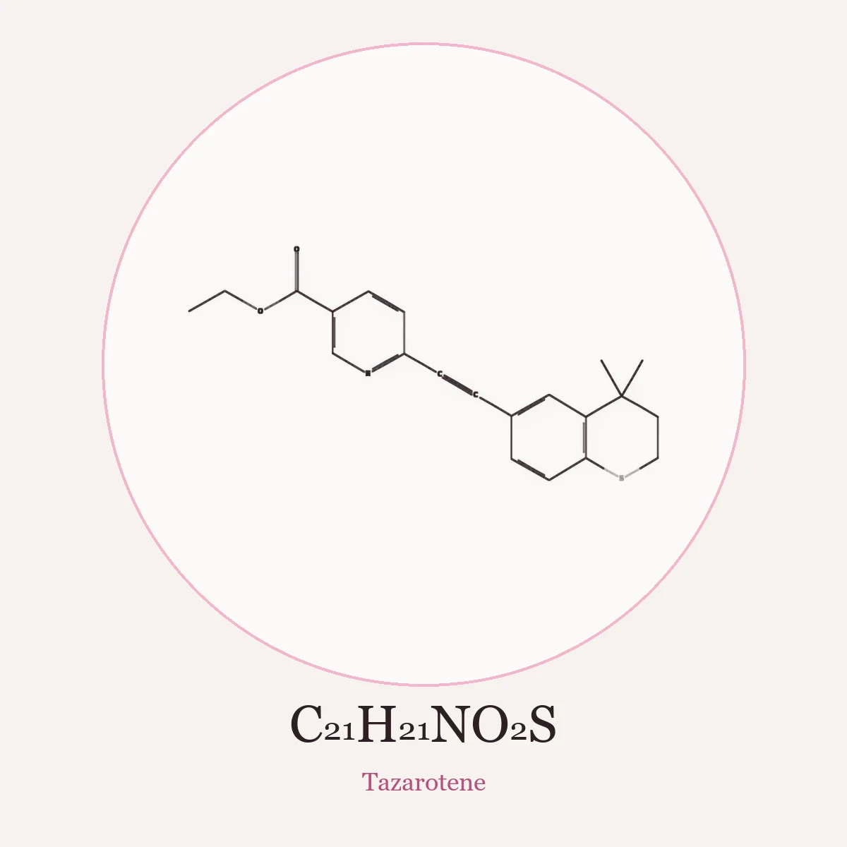 Chemical structure of Tazarotene