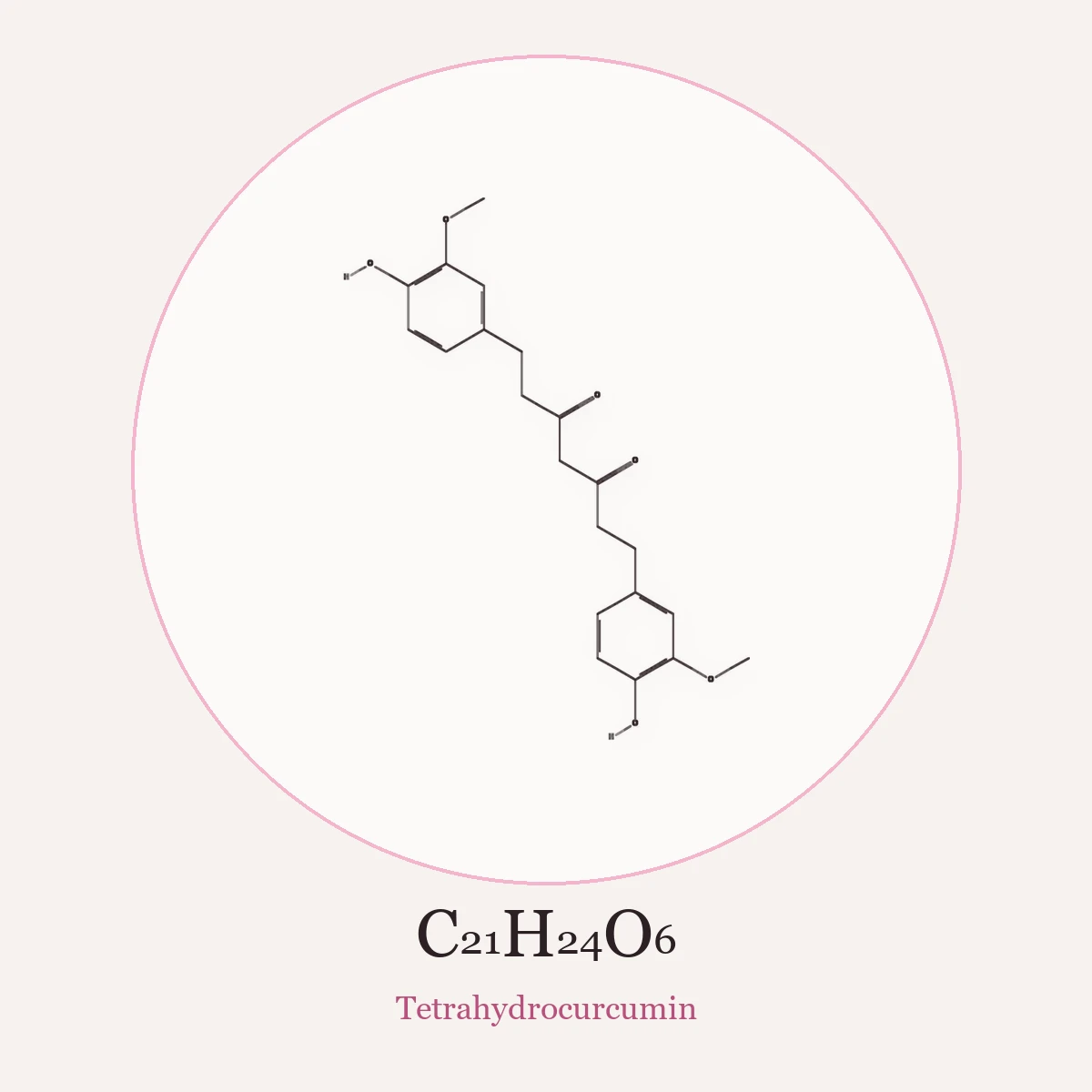 Chemical structure of Tetrahydrocurcumin (Tetrahydrocurcumin)