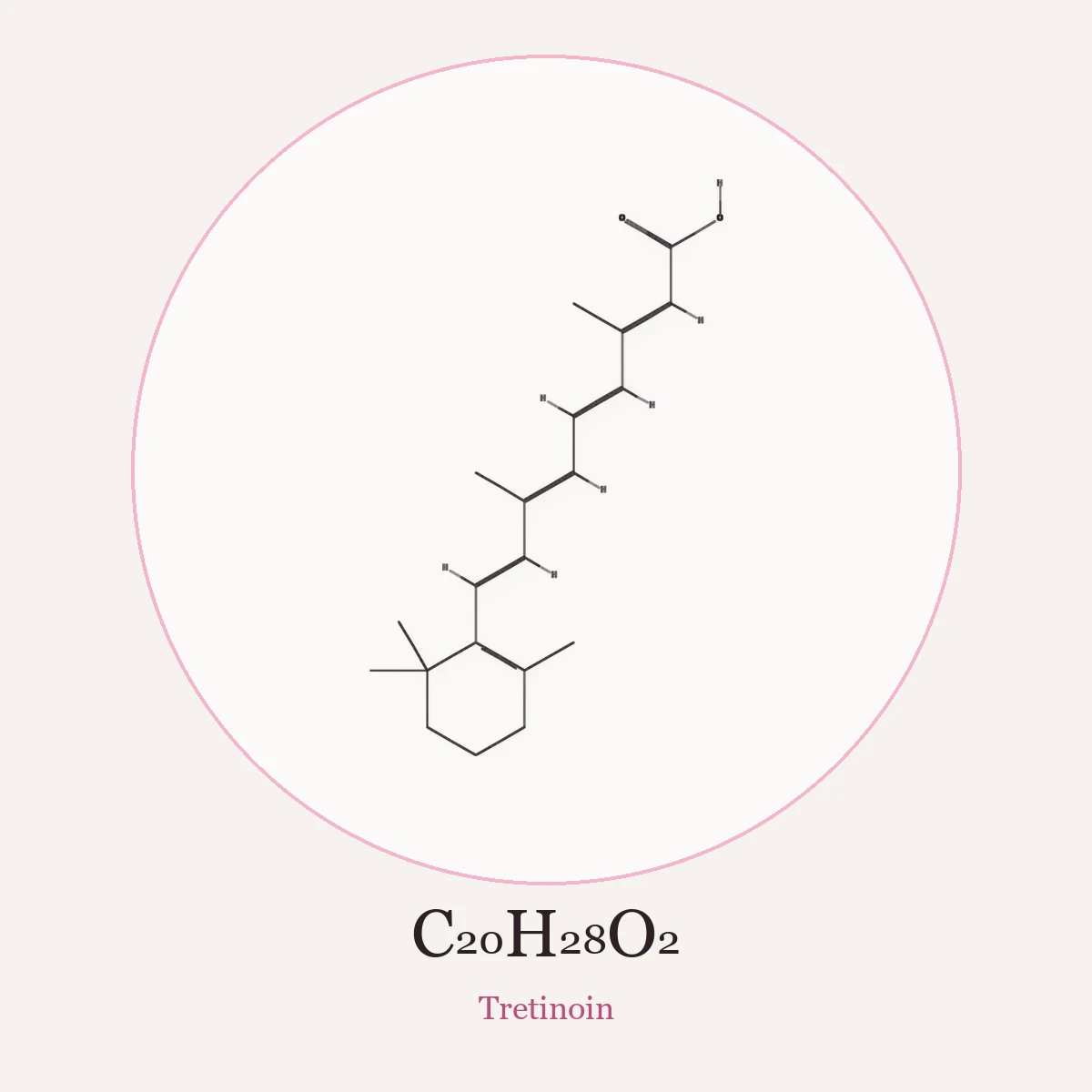Chemical structure of Tretinoin