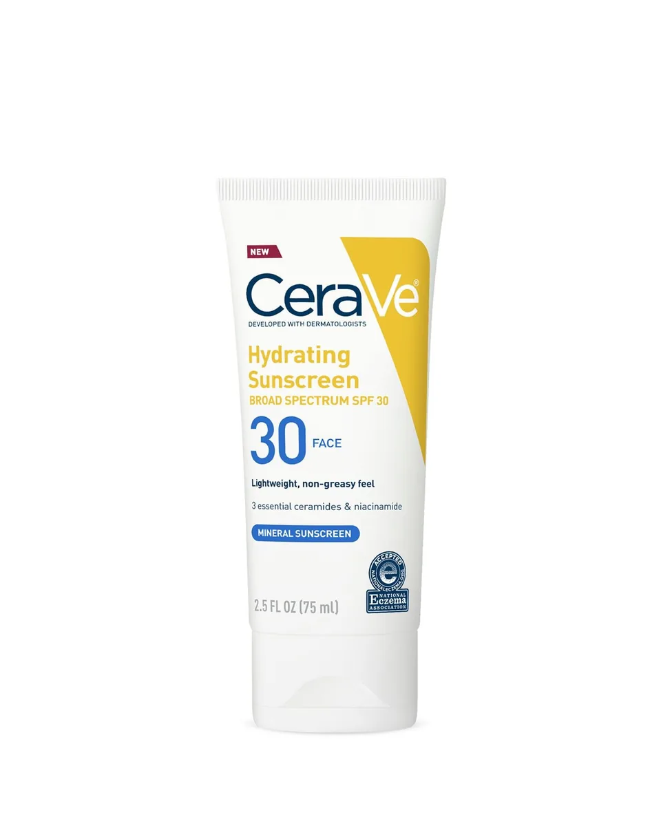 CeraVe Hydrating Mineral Sunscreen Face Lotion SPF 30