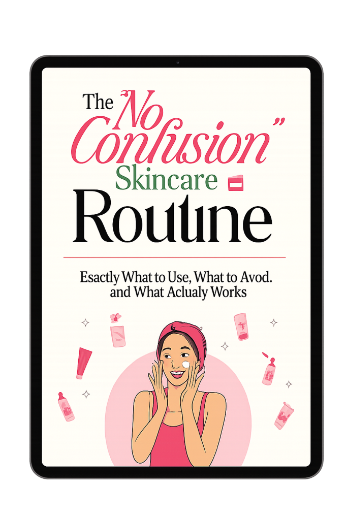 the no confusion skincare routine tablet cover